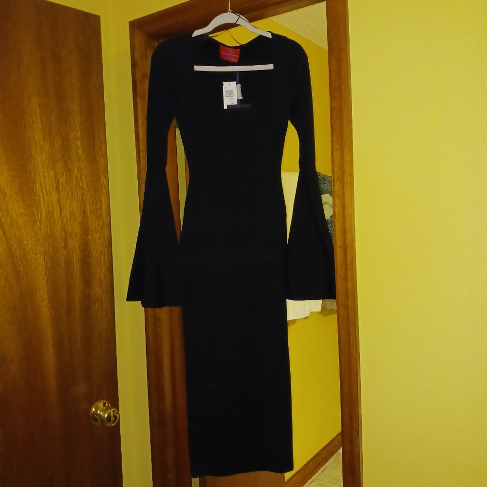 Solace London Black Long Sleeve Dress